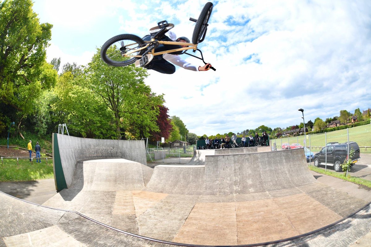 Riding the wooden wave.