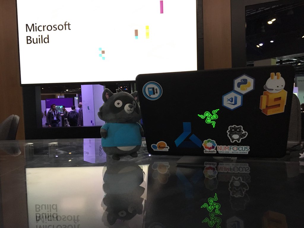 jimbobbennett's tweet photo. Bit is taking over the @ch9 stage at #MSbuild
#BitAtBuild #BitOnTour https://t.co/0S7ruOwKEE