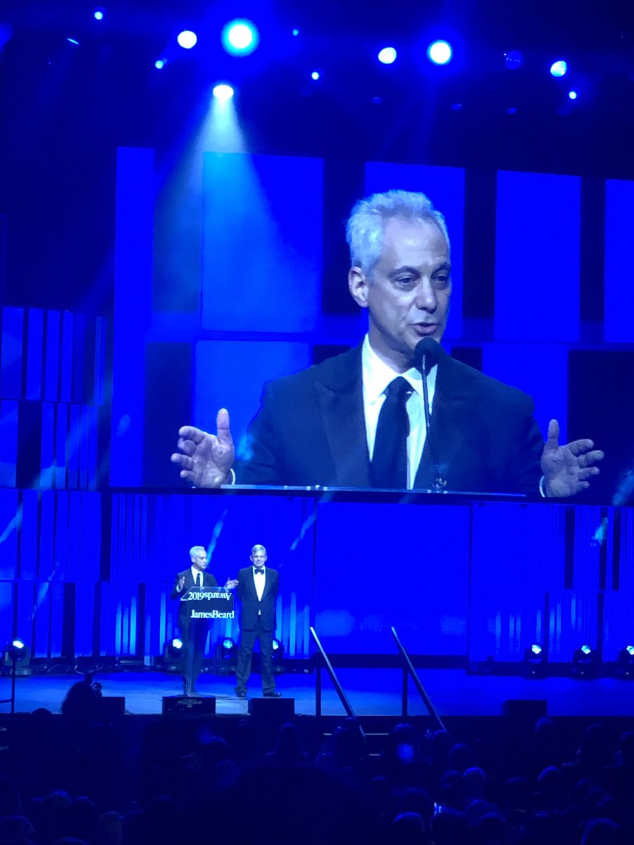 Rahm!!! #jbfa <a href="/beardfoundation/">James Beard Foundation</a>
