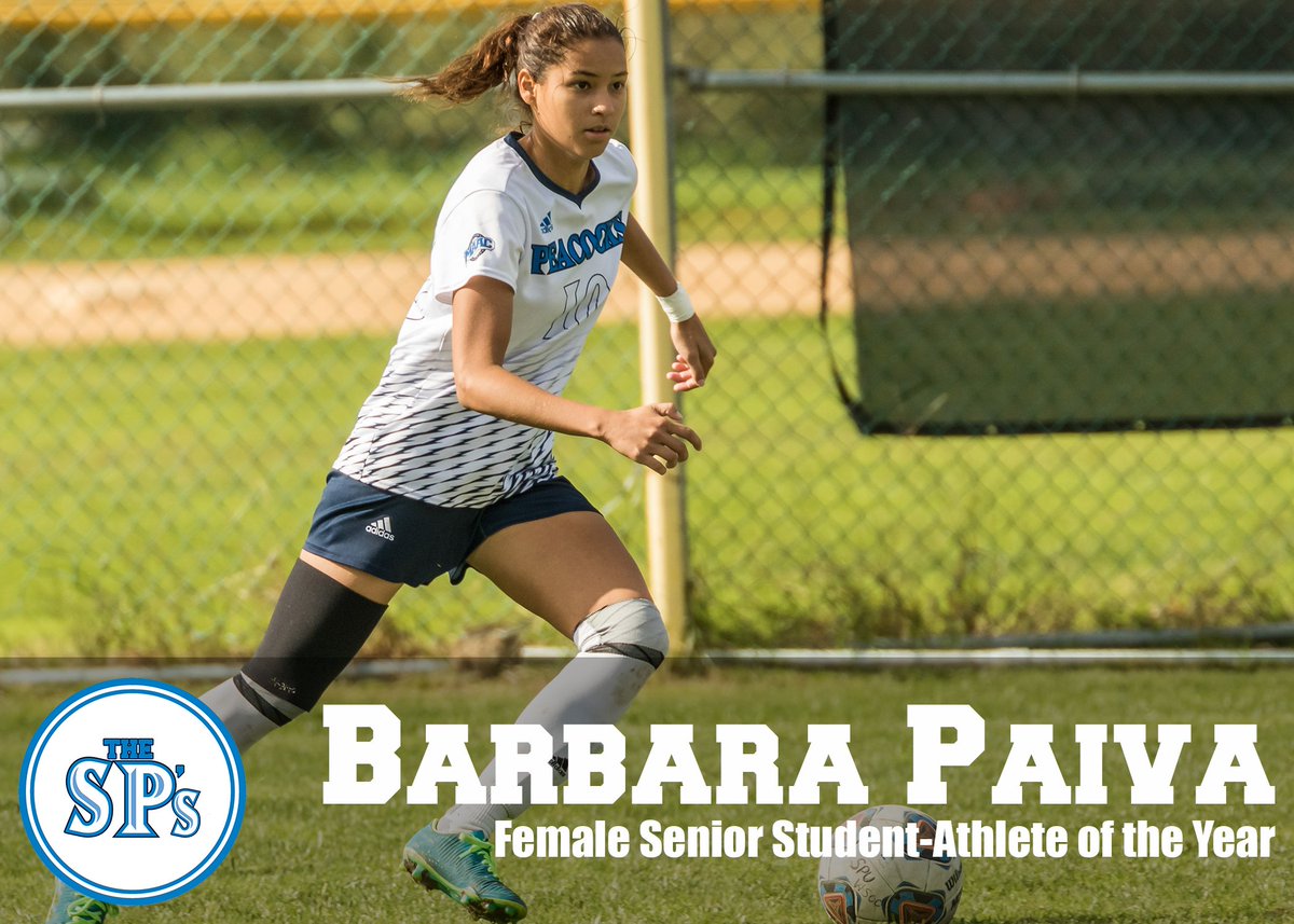 SPUAthletics's tweet photo. Davauhnte Turner (@PeacocksMBB) and Michael Winter (@PeacocksGOLF) are your SP winners for Co-Male Senior Student-Athletes of the Year!
Barbara Paiva (@PeacocksWSOC) takes home the SP for Female Senior Student-Athlete of the Year!
#TheSPs #StrutYourPride https://t.co/Rjd89d7yd5