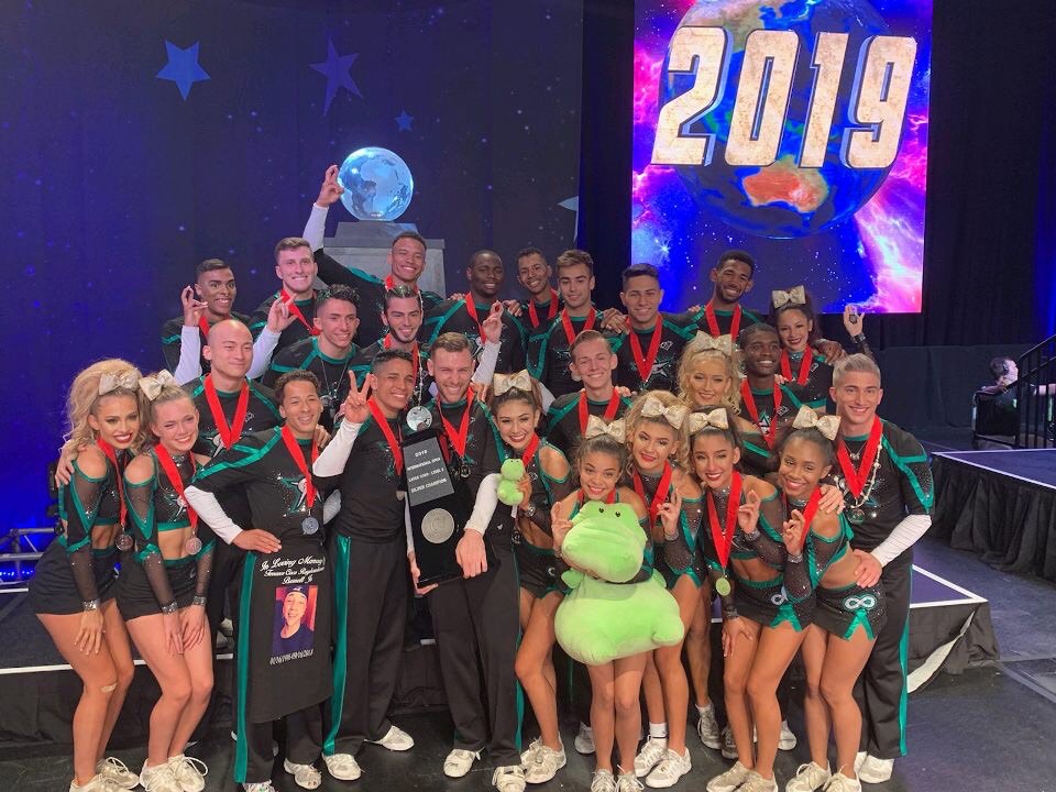 CheerForceSD's tweet photo. We are so proud of our athletes this season. After losing our beloved, Kenrod, each team dedicated their season to him. Nfinity, became 3x World Champions. Blackout, with their first silver. Our junior/senior teams attended Summit, Ferocious with silver and frenzy with bronze. https://t.co/f3pHfKbvgA