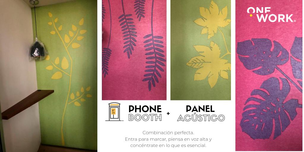 OneWorkMX's tweet image. En oficinas abiertas, un phone booth puede ser de mucha utilidad. Combínalo con Panel Acústico OneSeries® y será perfecto.