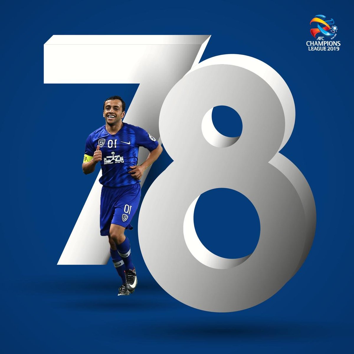LEGEND STATUS ACHIEVED.

<a href="/mbsh_10/">محمد الشلهوب</a> - one of the longest serving players of <a href="/Alhilal_EN/">AlHilal Saudi Club</a> just achieved another milestone. Played a record breaking 78th ACL game and scored as well. 🔥🔥🔥
