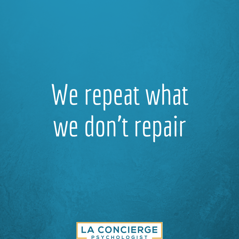 Be sure to repair or else be doomed to repeat...