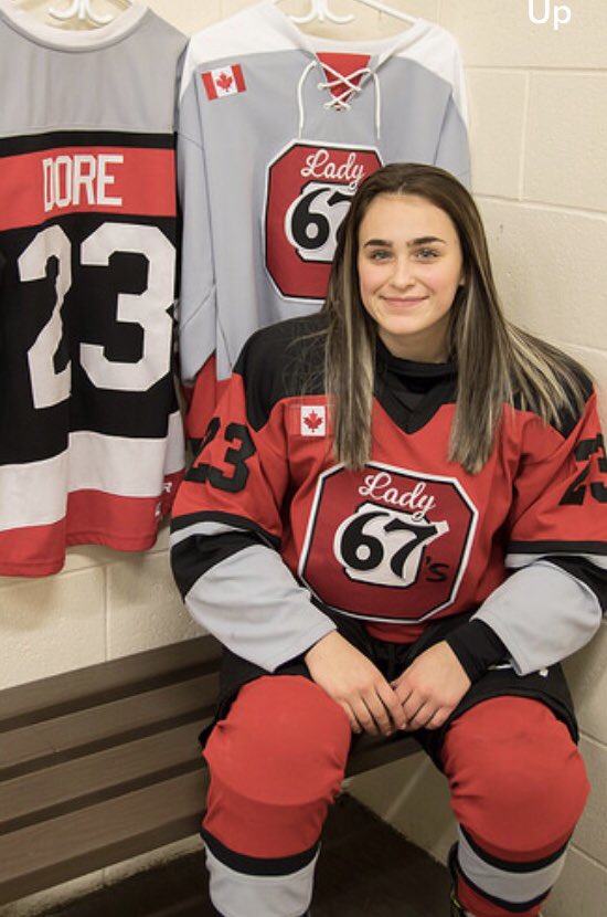 verodoree's tweet photo. Extremely excited to play for the Midget AA Ottawa Lady 67’s this season...congrats to all the girls and I can’t wait for another great season to start! ⚪️⚫️🔴 https://t.co/L7rXn5NG7g
