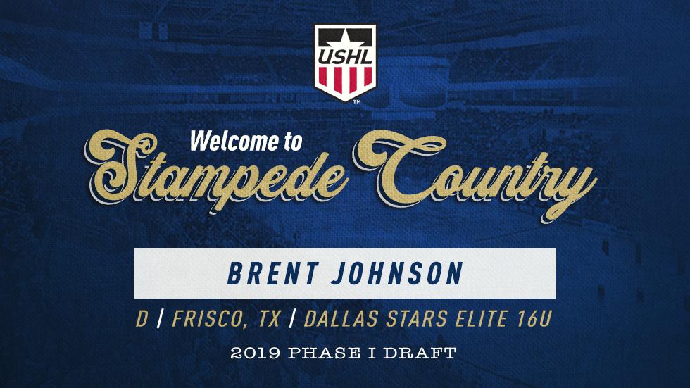 sfstampede's tweet photo. Welcome to #StampedeCountry, Brent Johnson!

Phase I #USHLDraft https://t.co/57eUcNPHhl