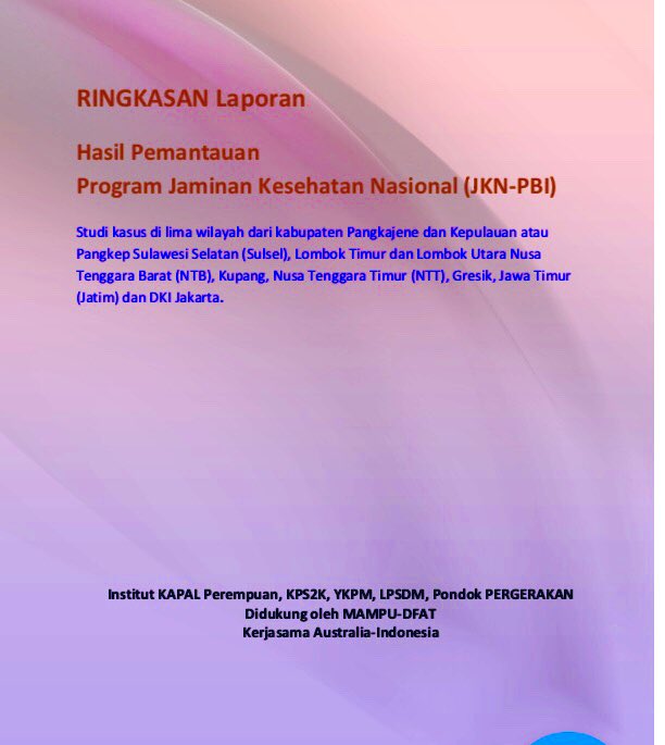 Selamat pagi twips.Hari ini, 7 Mei, pkl 10.00-12.00 <a href="/KAPAL_Perempuan/">KAPAL Perempuan</a>,akan berdiskusi&amp;presentasi hasil Pemantauan JKN-PBI.Tema diskusi”Pengembangan Pemantauan JKN-PBI&amp;Pengembangan Advokasi Bersama”: Timboel Siregar (Koord.Adv BPJS Watch)&amp;Budhis Utami (Deputy KAPAL Perempuan)