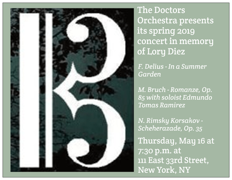 Doctors Orchestra Spring Concert in Memory of Lory Diez - mailchi.mp/1f609df46e81/d…
