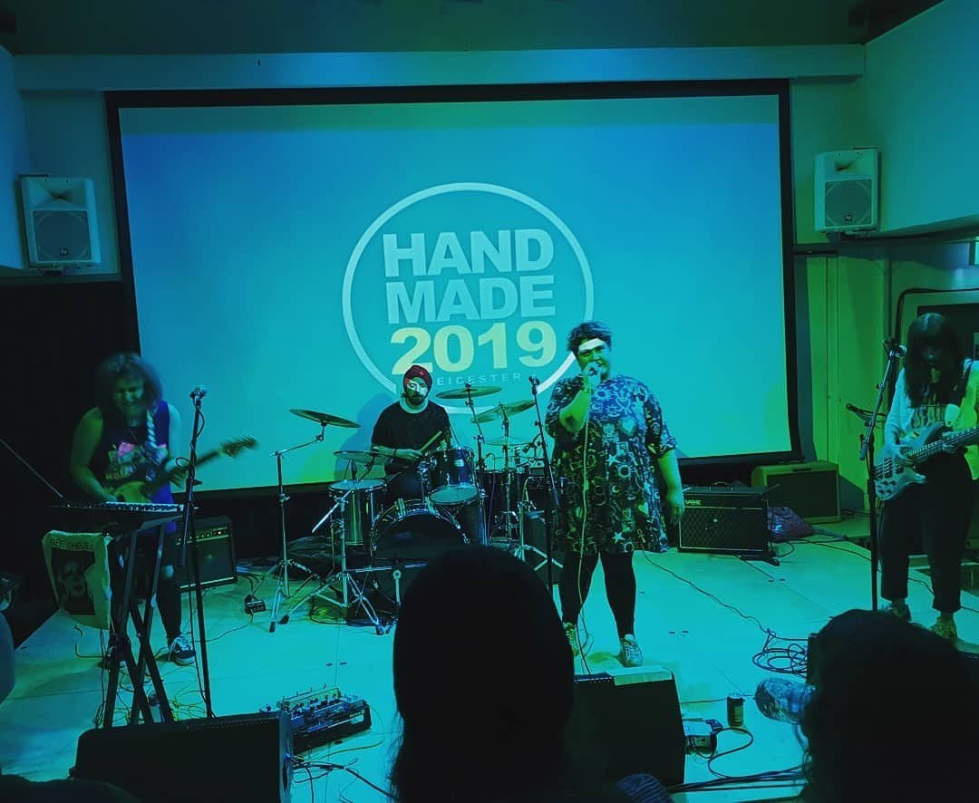Thank you <a href="/handmadetotally/">Handmade Festival</a> <a href="/attenboroughac/">Attenborough Arts Centre</a> @grillinglindadiy for inviting us to play. Yesterday was ENORMOUS. Loved the lights, sound and, of course, people. ❇️ Pic by <a href="/windupgemma/">Gemma</a> #freechelsea #cantbelievewereaskingforthisagain #leavechelseaalone #wegotthis