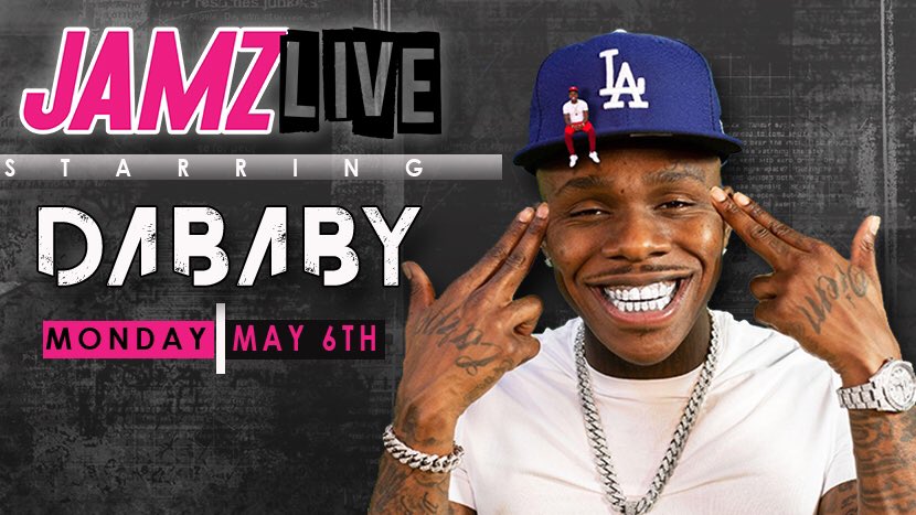 It’s going down TODAY!! @DaBabyDaBaby will hit up our penthouse studio for #JAMZLIVE w/ the #AfternoonGetDown’s @supacindy and @DJEntice! Tune in on the #99JAMZ App at 4PM!