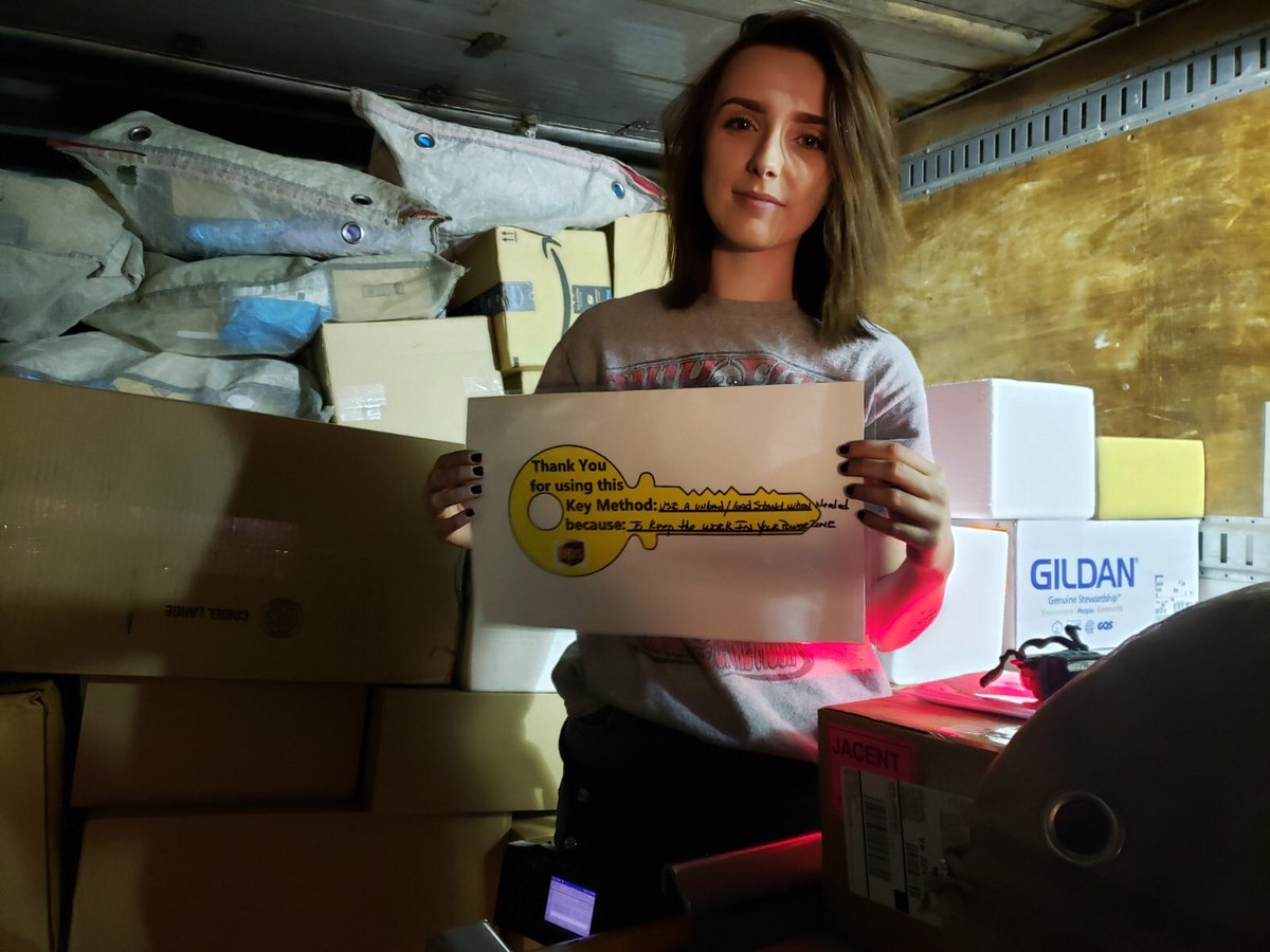 Emily Reklewski being recognized for using her load stand. #keystosafety #keystolife