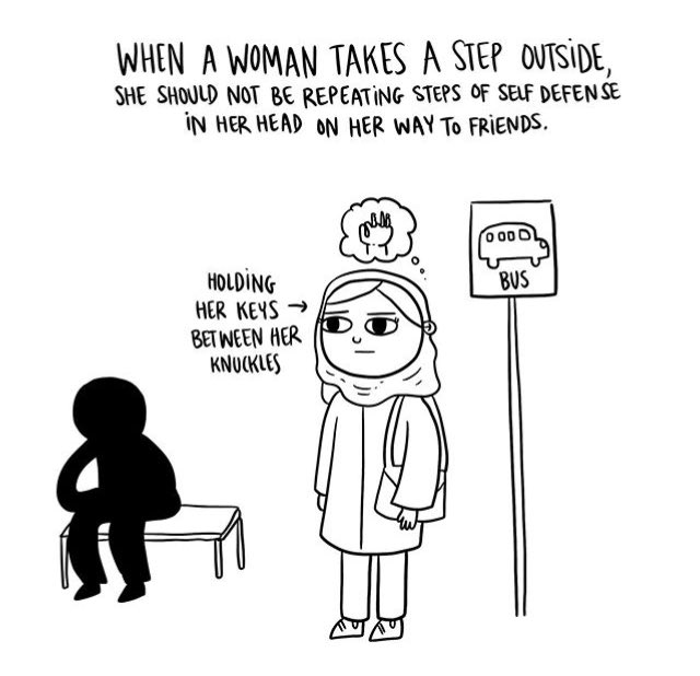 sarahdca_'s tweet photo. WHEN A WOMAN TAKES A STEP OUTSIDE...
credits: Chrostin https://t.co/s7ipEDD4JM