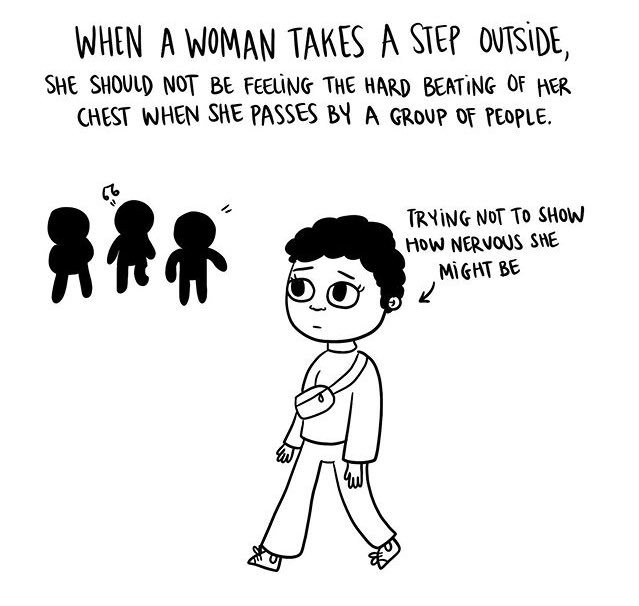 sarahdca_'s tweet photo. WHEN A WOMAN TAKES A STEP OUTSIDE...
credits: Chrostin https://t.co/s7ipEDD4JM