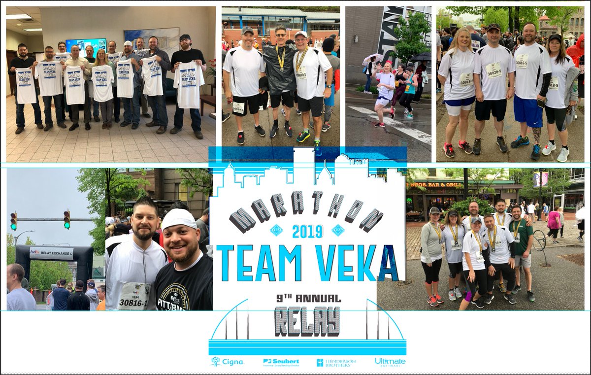 vekaolp's tweet photo. Congrats to our #runnersofsteel who tackled the @PGHMarathon on the #TeamVEKA relay team! You're awesome! #PittsburghMarathonRelay #VEKAvalues https://t.co/B0zf8b75RC