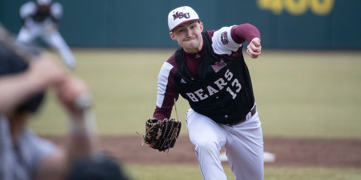 MissouriStBears's tweet photo. The #MSUBears Student-Athlete of the week, presented by Murney, is @MSUBearBaseball Davis Schwab! https://t.co/j3iVYjKhfx