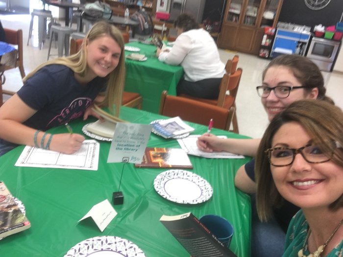 ArmorelSchools's tweet photo. Enjoyed the Book Tasting this morning with HS English. #readyforsummerreading #toomanytochoose #ilovetoread https://t.co/StiaHMLKRN
