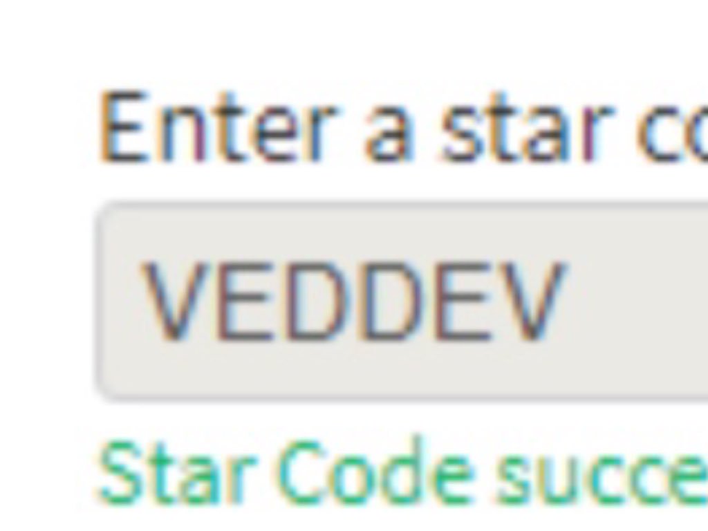 Support Me And Enter My Star Code Veddev When You Buy Robux - 