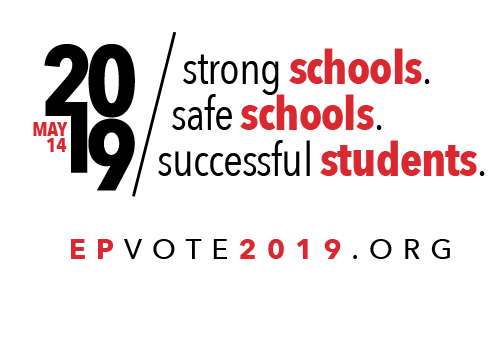 EPS272's tweet photo. To help maintain #EPSchools commitment to #inspiringeach residents are being asked to vote May 14 on funding for improvements to our schools' learning environments and school security. Early voting open today, 5/7, 8 a.m.- 7 p.m. - ASC, 8100 School Road. https://t.co/RPSmf06XGJ https://t.co/IbUF2T8pfz