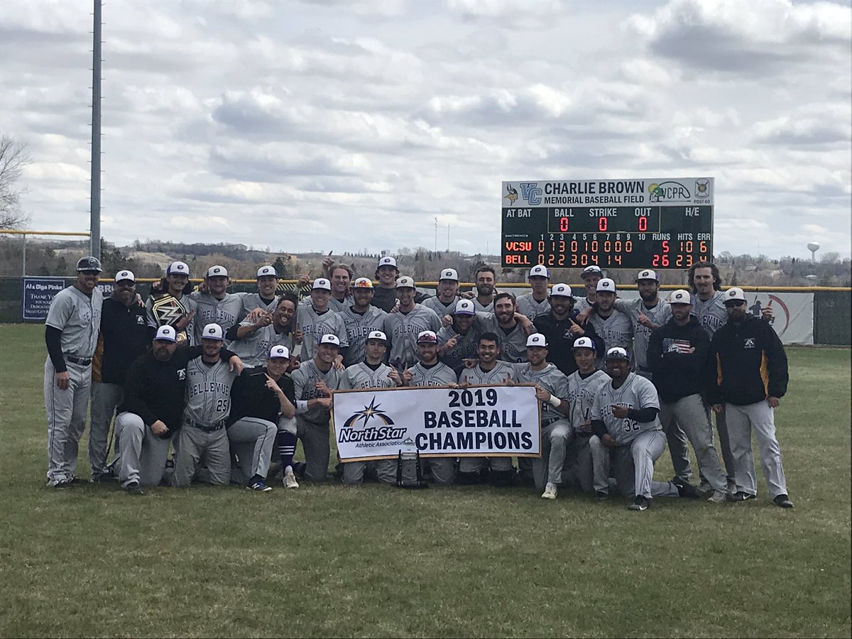 BUBruinBaseball's tweet photo. 2019 NSAA Conference Tourney Champions!! Bruins end the tourney with a 43-14 overall record and winners of 36 of their last 37 games! On to the NAIA Opening Round for a 9th straight season! https://t.co/FBZ3kOmsGO