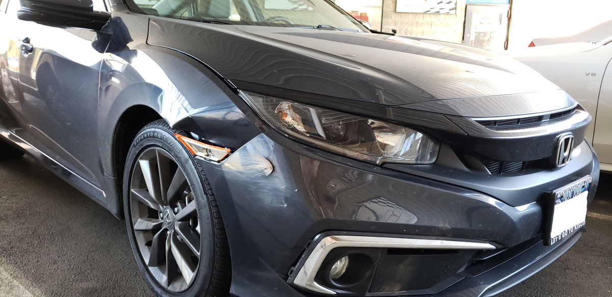 NorthStateCus's tweet photo. Monday's Wrecks! #Tesla #modelS #60d #Honda #Civic #Sadan #EX #roughday #crushed #frontdamage #reardamage #wreckoftheday #authorized #collision #professionals #est1970 #northstatecustom #northstateautobahn https://t.co/nTseBprSkz