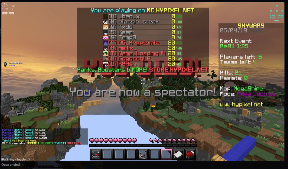 Also thought I would share this. He could've smashed the kill record but he walked into the void.
