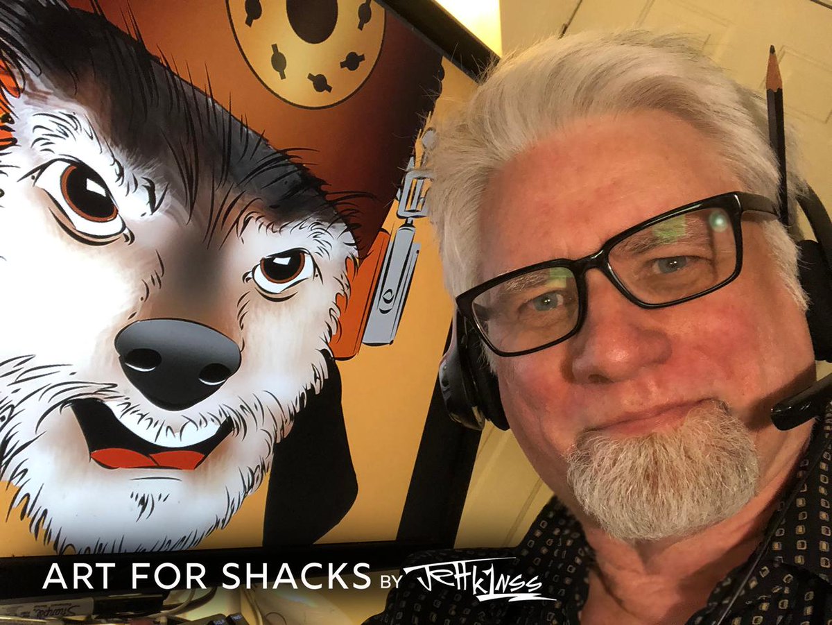 Going to Dayton Hamvention? Stop by &amp; shoot the breeze with K9YA Telegraph cartoonist/custom QSL artist Jeff K1NSS—hanging out at KB3IFH QSL Cards, Booth 6305 in Building 6.

Note:  Dash! The Dog-Faced Ham is the imaginary radio playmate of Jeff K1NSS.