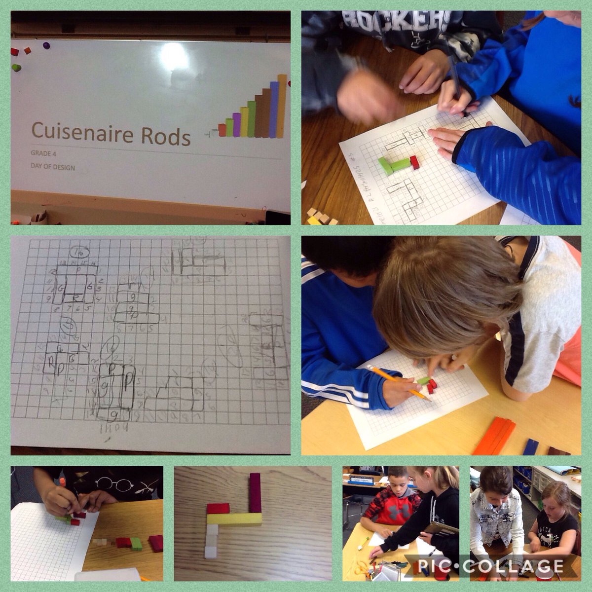 Enjoying Global Day of Design. Partners solved perimeter problems and design challenges created by Dr. Lynn. #greenbrier25#globaldayofdesign