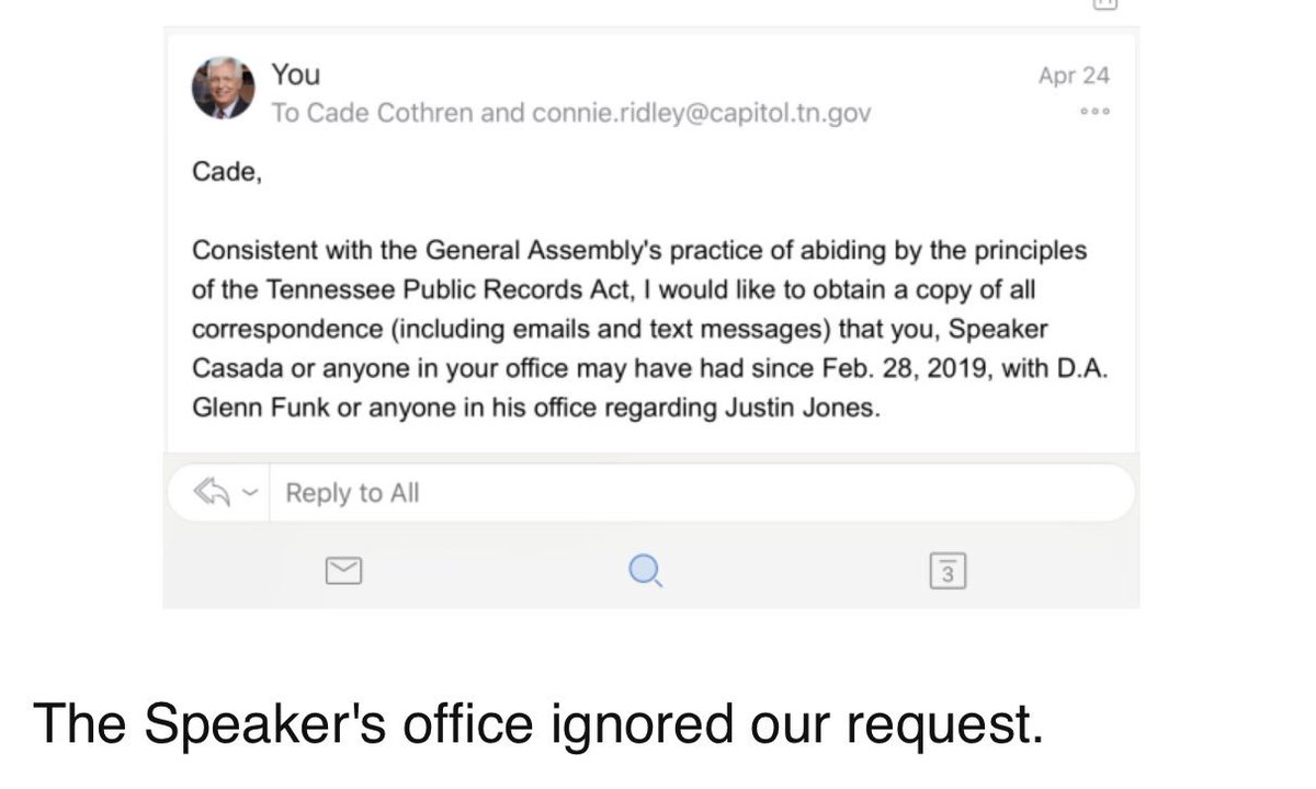 TheTNHoller's tweet photo. Here’s a question: In the explanation to the Star, legislature’s IT (who report to @GlenCasada) say they deleted emails from @NC5PhilWilliams Because they contained the N Word.
These emails 👇🏼 from Phil were sent before then. No N Word. Yet no response.
🧐#CadeMustGo https://t.co/RI5yz70ShQ