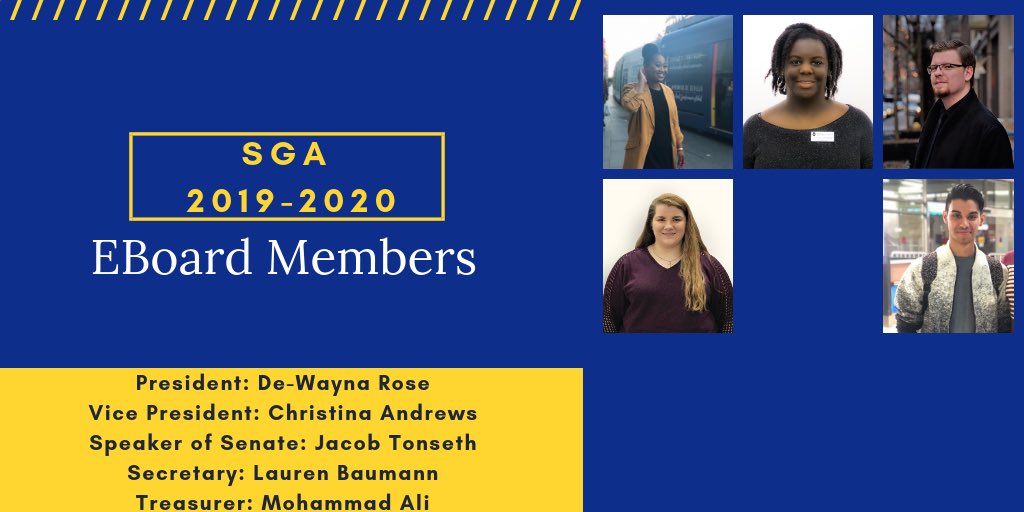 JWUPVDSGA's tweet photo. 🎉CONGRATULATIONS ato all of our winners for this years Spring 2019 Election. Take a look at next year's E-board and Senate members. 
We want to thank each and everyone that has participated in this years elections and to all of those who have voted ! https://t.co/bVWowz0CAN