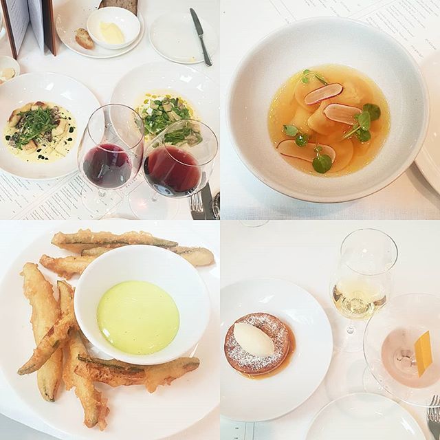 ruthspivey_'s tweet image. EMILIA 🧡 Tagliatelle, Gnocchi (with clams, mushrooms, tarragon(?), cream - sounds weird, was wonderful), Eel Tortellini Brodo, Fritti, Loquat Tart, One of Every Wine BTG and a Martini To Share #fancyfriday #funlunch
.
.
.
.
.
#newopening #london #restaurant #wine #food #mayf…
