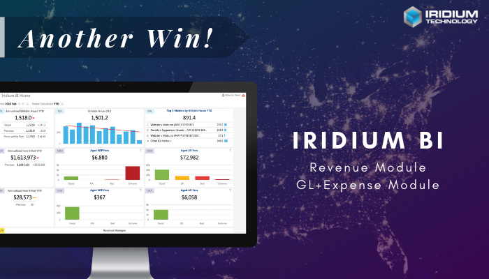 IridiumTek's tweet image. A Northeastern #US law firm running ADERANT has signed up for the Iridium BI Revenue and GL+EXP modules! This is a nice win by @rodwittenberg, Iridium's VP of Sales for North America.

#BIforLawFirms #FullyCustomized #LegalTech #LegalIT #Innovation