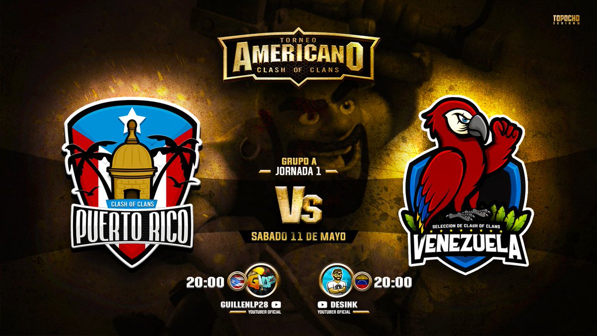 ARRANCAN LAS GUERRAS

ESTE SABADO 11 DE MAYO CHOCAN 2 COLOSOS DEL MUNDO DEL COC A NIVEL DE SELECCIONES 

@PUERTORICO_CWC vs <a href="/SelecVZLACoc/">Selección Venezolana COC</a> 

EN VIVO POR LOS CANALES DE 2 GENIOS DE LAS TRANSMISIONES POR: PUERTO RICO <a href="/guillenlp28YT/">Guillenlp28 🇲🇽</a> 
VENEZUELA <a href="/Desink9/">Desink</a> 

Primera jornada del grupo A
