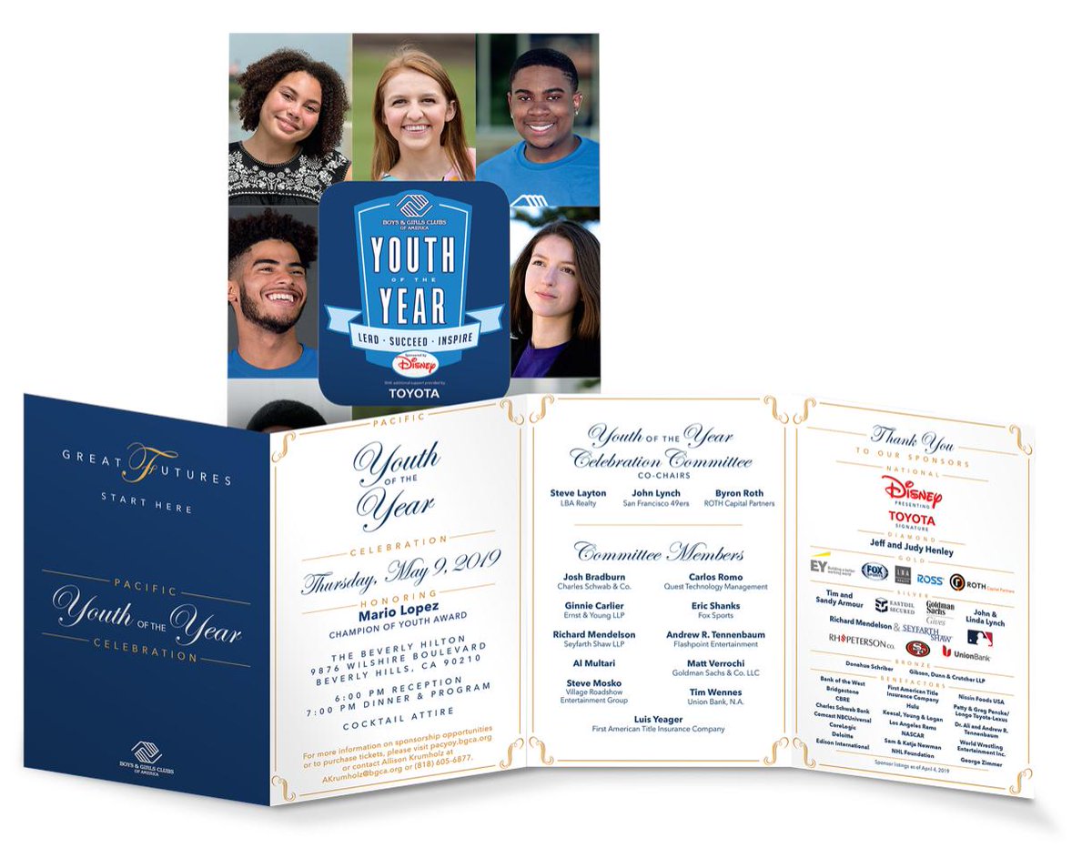 JoshBradburnSF's tweet photo. Each year @bgca_clubs select 6 teens regionally to represent more than 4 million Club kids across
the country. Who will be the next Pacific Youth of the Year!? #YOYRegionals #YOY19 @MarioLopezExtra #RosciDiaz https://t.co/sQq4WQKkJu