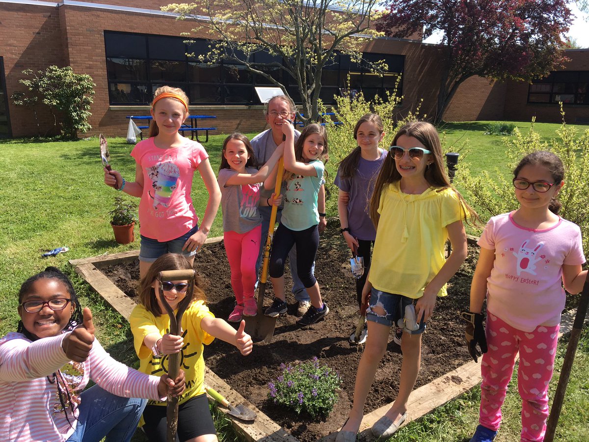 Our first plant in the ground! #RidgeESRocks #OnceACard