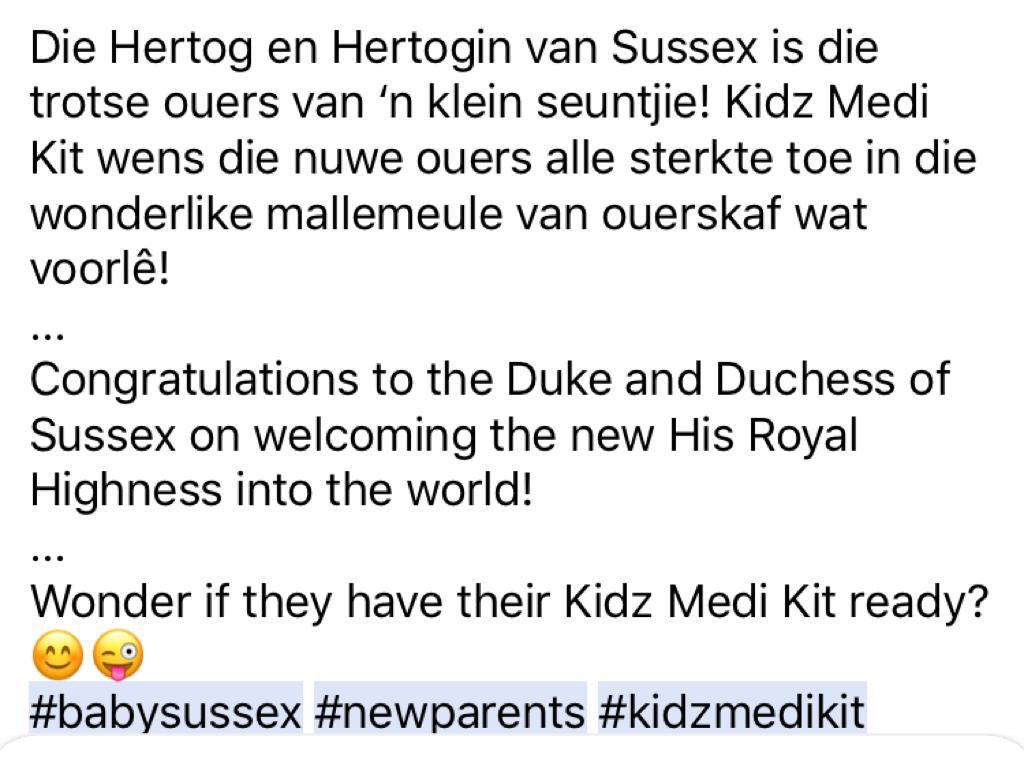 Mareliw's tweet photo. @sussexroyal baby was born today!! https://t.co/HD3a2zWULC