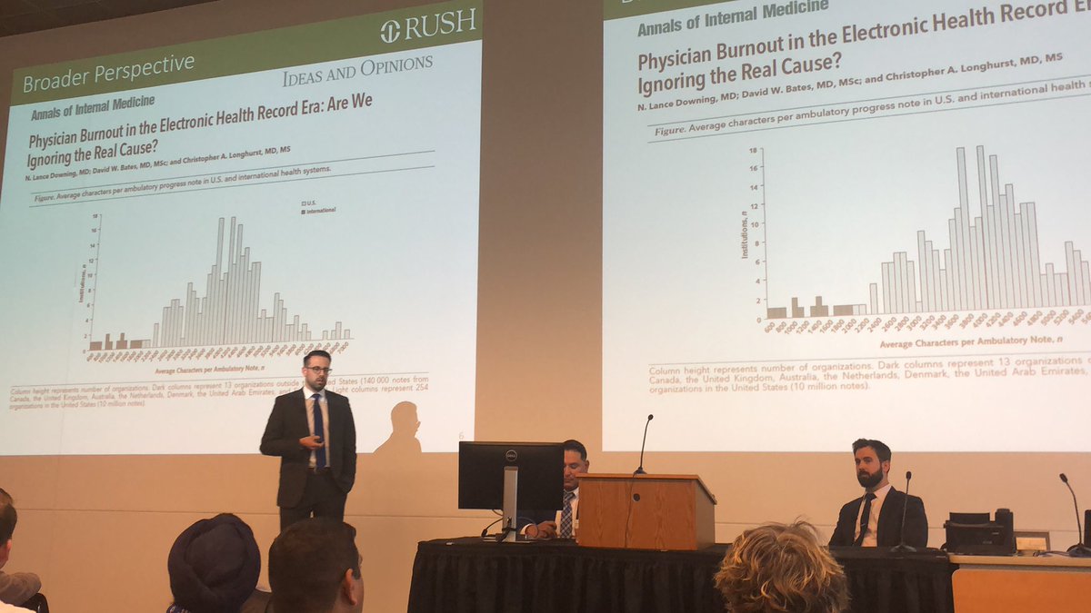CaseyEMdoc's tweet image. Great to see my colleagues presenting our work on improving #notebloat and streamlining documentation at #XGM19 #rushmedical #cioshafiq