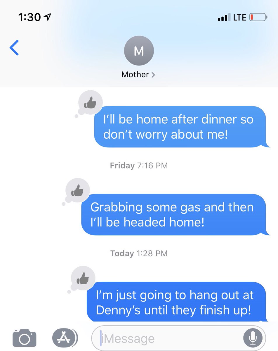 calvin_laverty's tweet photo. I taught my mom how to like texts and now instead of responding, she just likes them. I miss all of her “love you, see you soon!” Texts 😔 https://t.co/eYa4D4UW0n