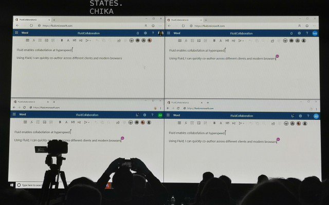 dansth's tweet photo. Fluid Framework is a new web platform for Office 365 that is designed to make document creation and editing more fluid across multiple users #MicrosftBuild #FluidFramework https://t.co/lUmVxXC9v8
