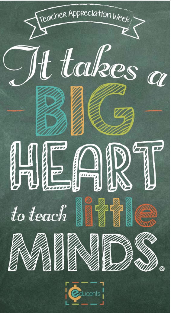 Happy Teacher Appreciation Week.