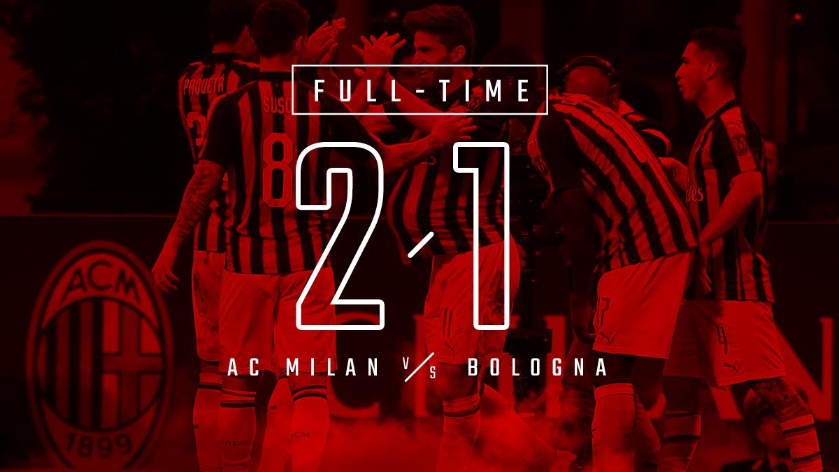 FT: AC Milan (2-1) Bologna

#ForzaMilan
