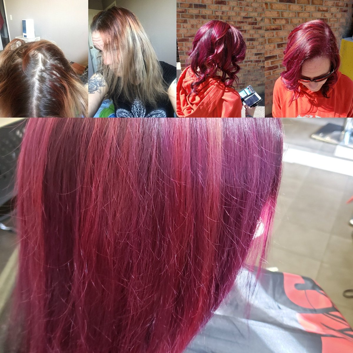 1st hair model 
#yychairgoals #yychair #haircolor #hairlove #stylist #artego