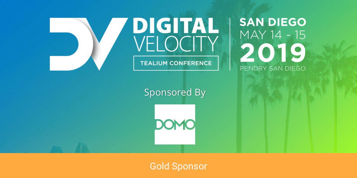 Tealium welcomes <a href="/Domotalk/">Domo</a> as a Gold #DVSD sponsor! #Domo helps organizations identify and solve unique business problems through analytics and digital marketing intelligence. Domo’s mission is to be the operating system for business. Check them out today! bit.ly/2IBQ25Y