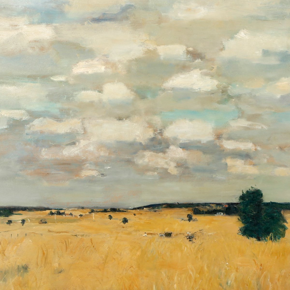 ampomata's tweet photo. "Cloud Sky Over Wheat Field".
🎨 by Gaston Sébire (French, 1920–2001). https://t.co/NdehXDIEap