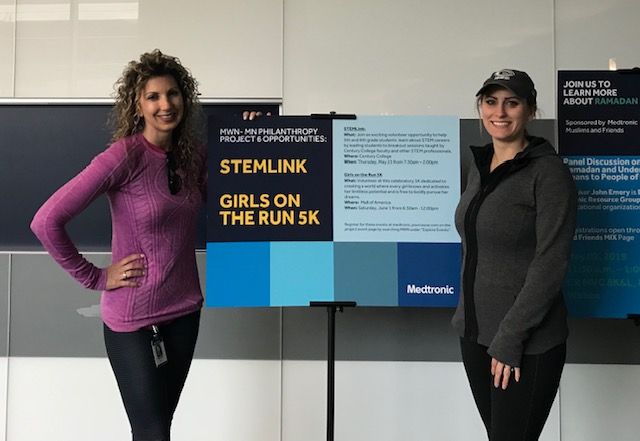 SuccessBeyondMN's tweet photo. a GIANT shout-out to Timi and Kelsey (pictured) and our fearless board chair Mandi at @Medtronic!! Thank you so so so much for talking up #STEMLink as a #Tenet6 project and organizing volunteers for May 23 at @CenturyCollege!! https://t.co/TYPco51F1q