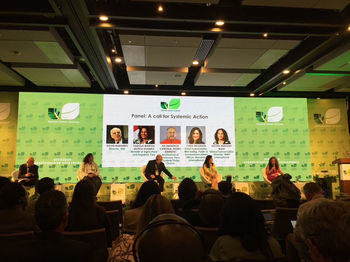 Interesting panel at <a href="/tfa2020/">أبو أحمد الحربي</a> highlighting the importance for companies to translate their #zerodeforestation commitments into action on the ground. “If everyone does their part, we will change the system” #TFA19COLOMBIA #ForestPositive <a href="/ZSLSPOTT/">ZSL SPOTT</a> <a href="/WWF/">WWF</a>