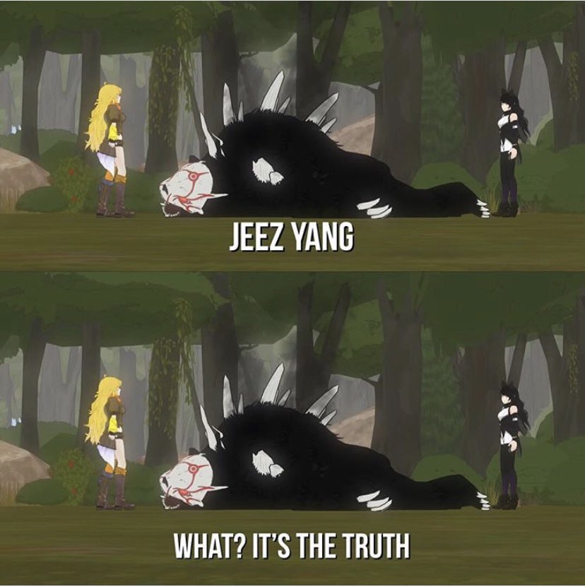 kobydarts's tweet photo. This perfectly encapsulates my feelings about #BLMB and the RWBY FANDOM in general #RWBY7 #BlakeBelladonna #artwork #RWBY https://t.co/rDhWSYEyfX