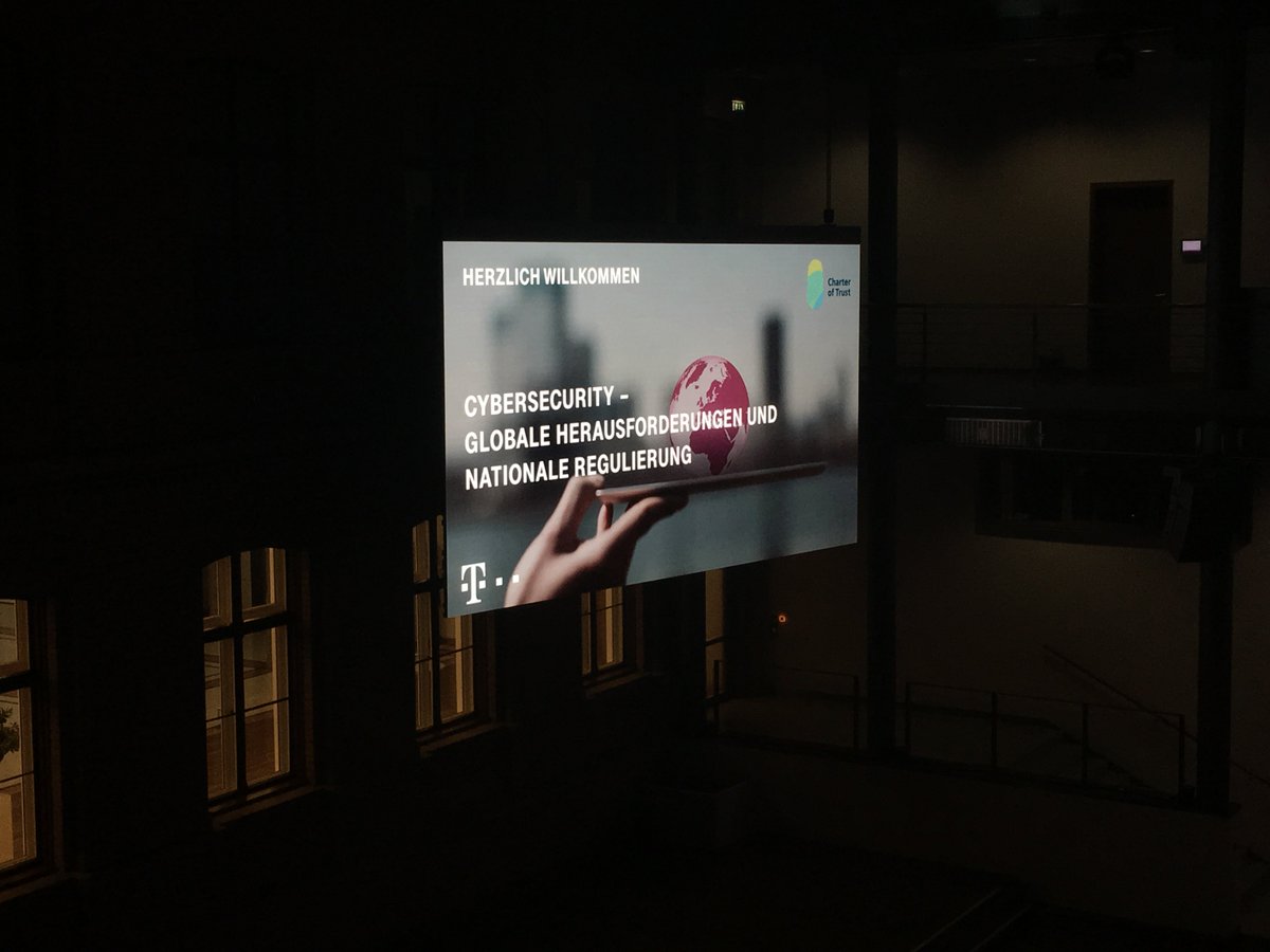 RT @RainerKnirsch: #charteroftrust in Berlin - #Telekom-Vorstand Thomas Kremer: “Wir brauchen Datenschutz, Sicherheit und Ethik, damit die Menschen uns vertrauen” #CyberSecurity @IBMDeutschland @Atos_DE @Siemens @Daimler @Allianz @TUVSUD
