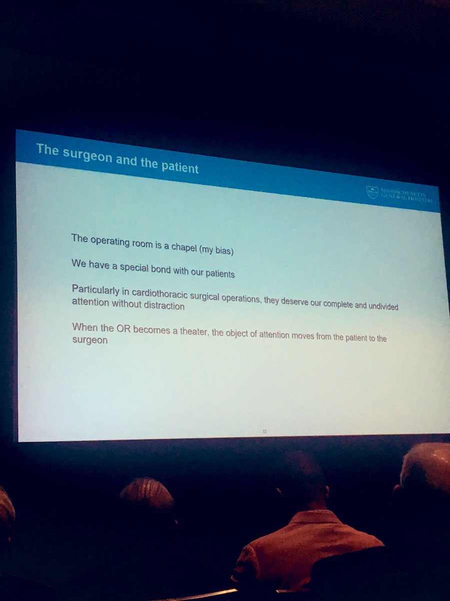 Thought provoking debate this afternoon betw Dr. Cameron and Dr. Bavaria on Live Surgery. Are we shifting the object of attention from the patient to the surgeon? Are we exposing patients to unnecessary risks? I’m with Dr. Cameron on that one  #AATS2019