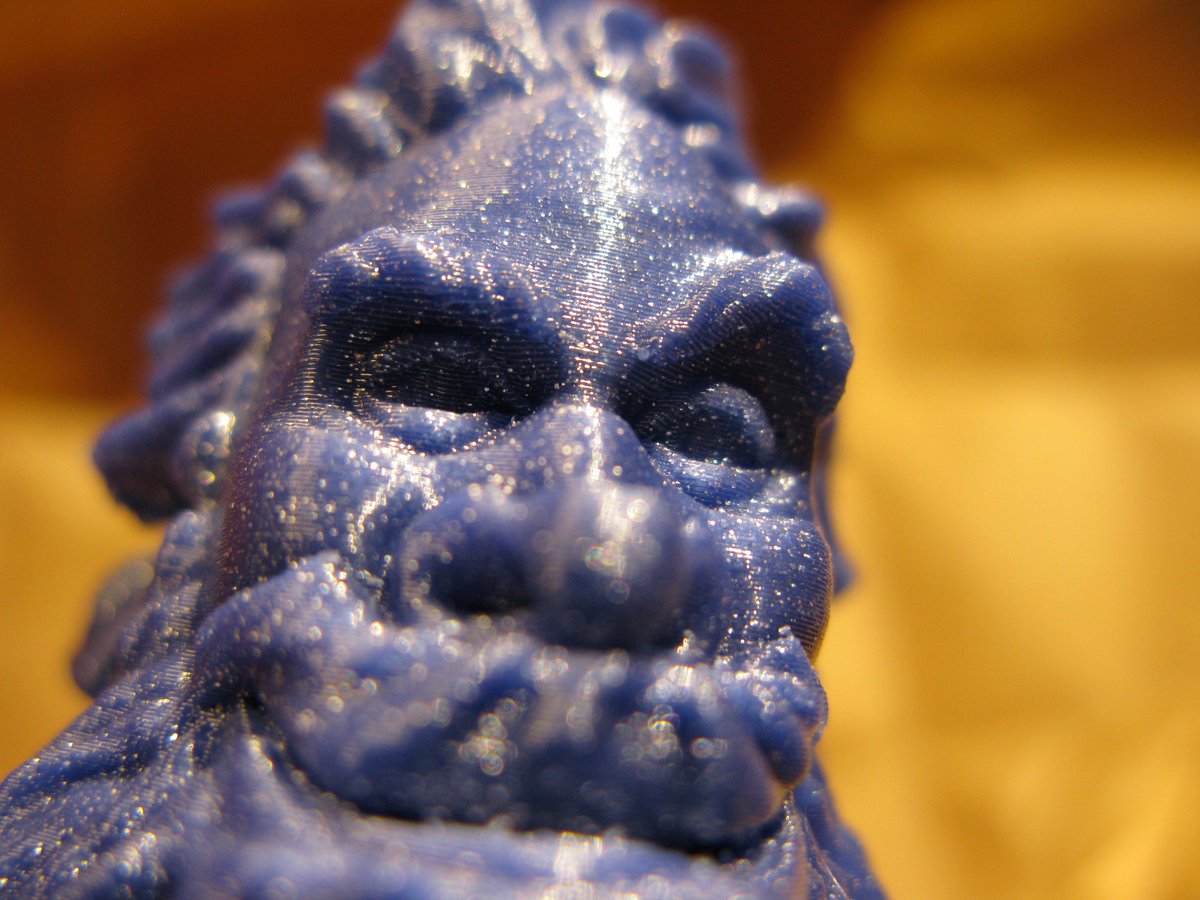 DolpheInfo's tweet photo. The awesome Tormund by @wekster2507 

Printed on @Prusa3D MK3s stock at layerheight 0.15mm, 35mms outer perimeter speed and 80 perimeter speed.

Using @3DPrima select PLA metallic blue https://t.co/LXFQzdj0Ww