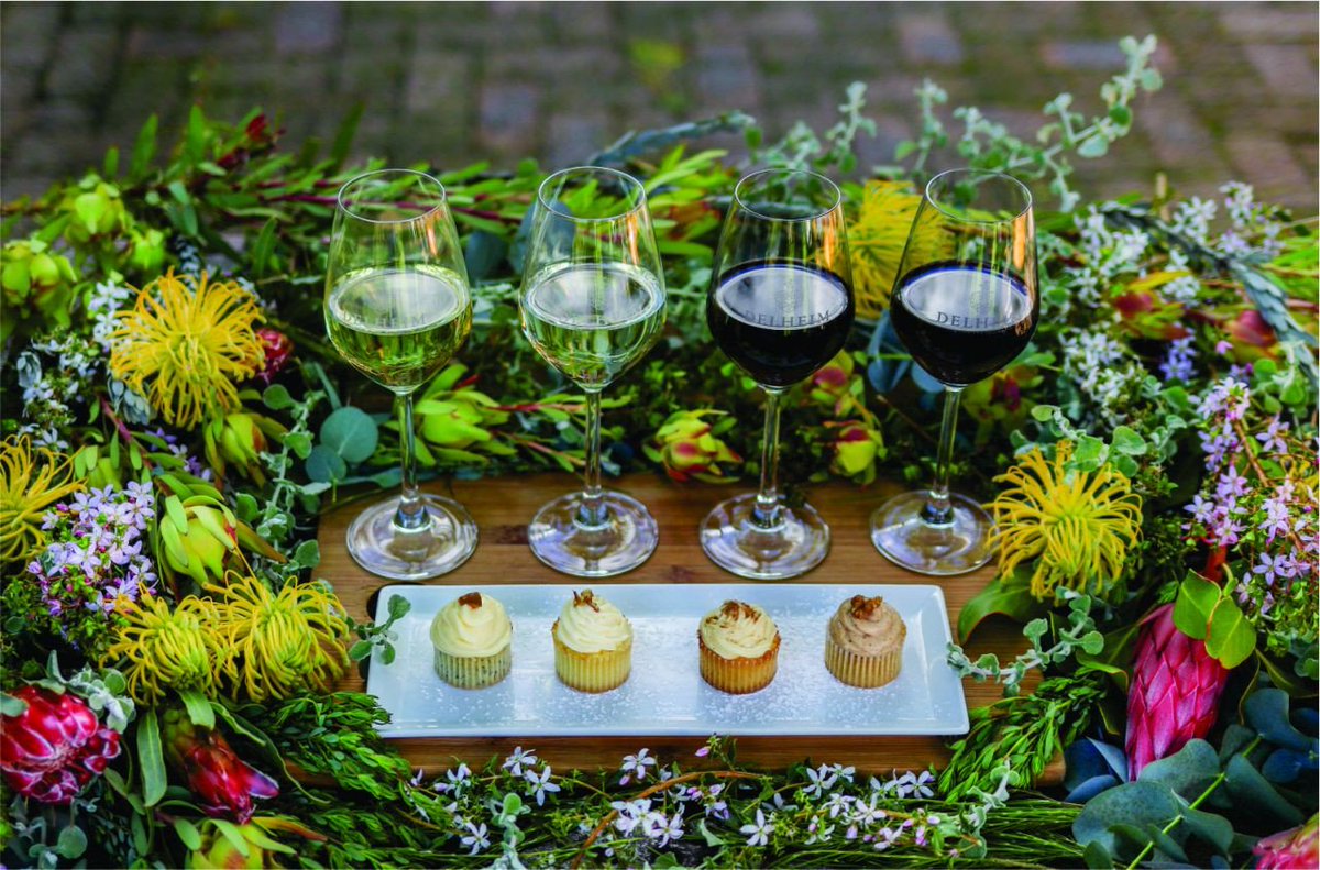 It's one year later and we've upped the ante from 20 to 35 fantastic wine pairing experiences in <a href="/VisitWinelands/">VisitSAWinelands</a> Read our blog update here bit.ly/2J3xLiP  Fynbos, cupcakes and wine, these are a few of my favourite things <a href="/Delheim/">Delheim</a>